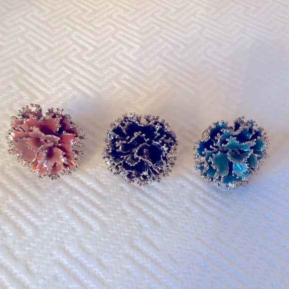 Vintage stretch rings, set of 3 - Picture 16 of 16